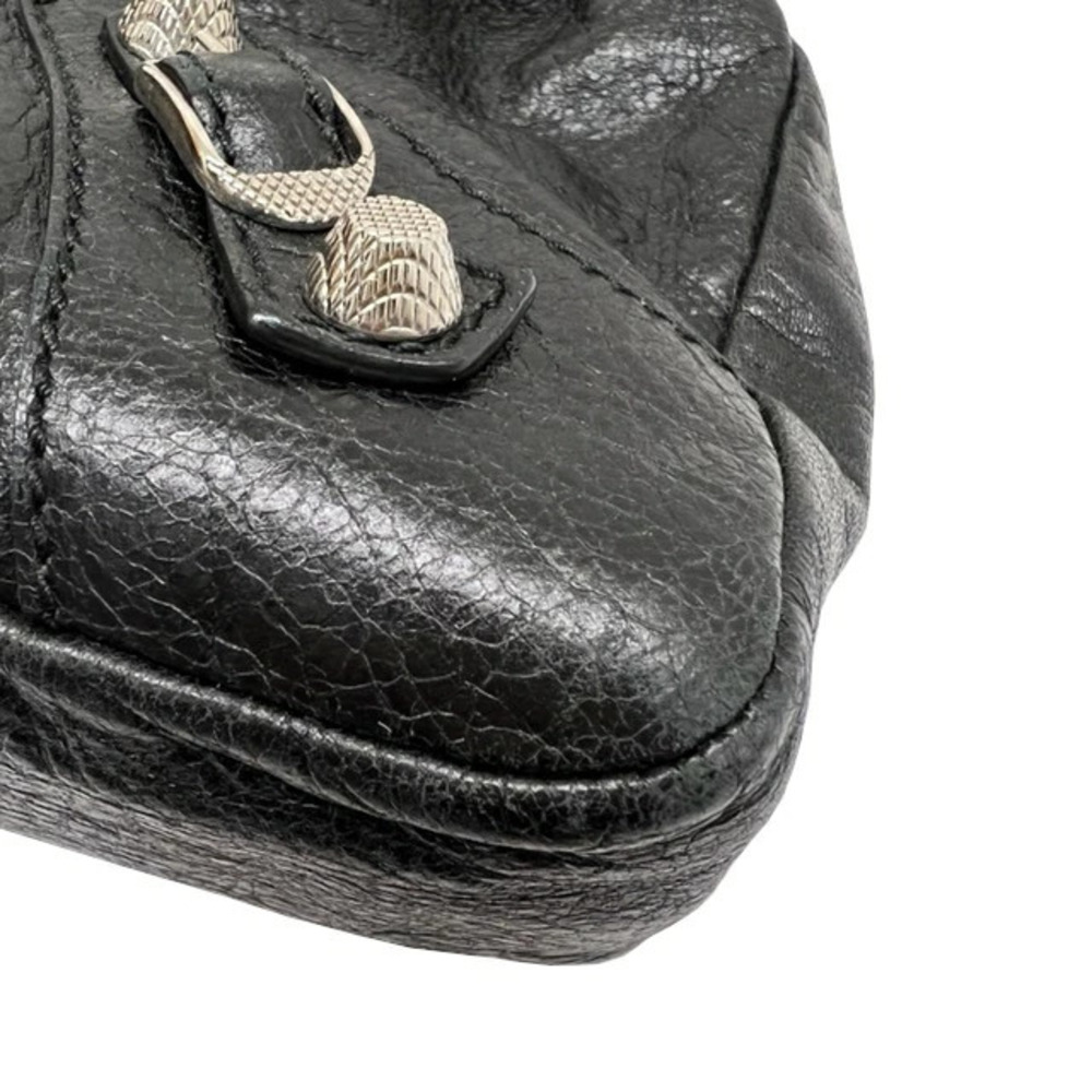 BALENCIAGA The Giant Town Handbag Shoulder Bag Black Leather Mirror Crossbody - Picture 4 of 9